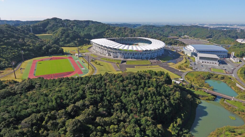 里山の豊かな自然が広がる、静岡県小笠山総合運動公園 エコパ
